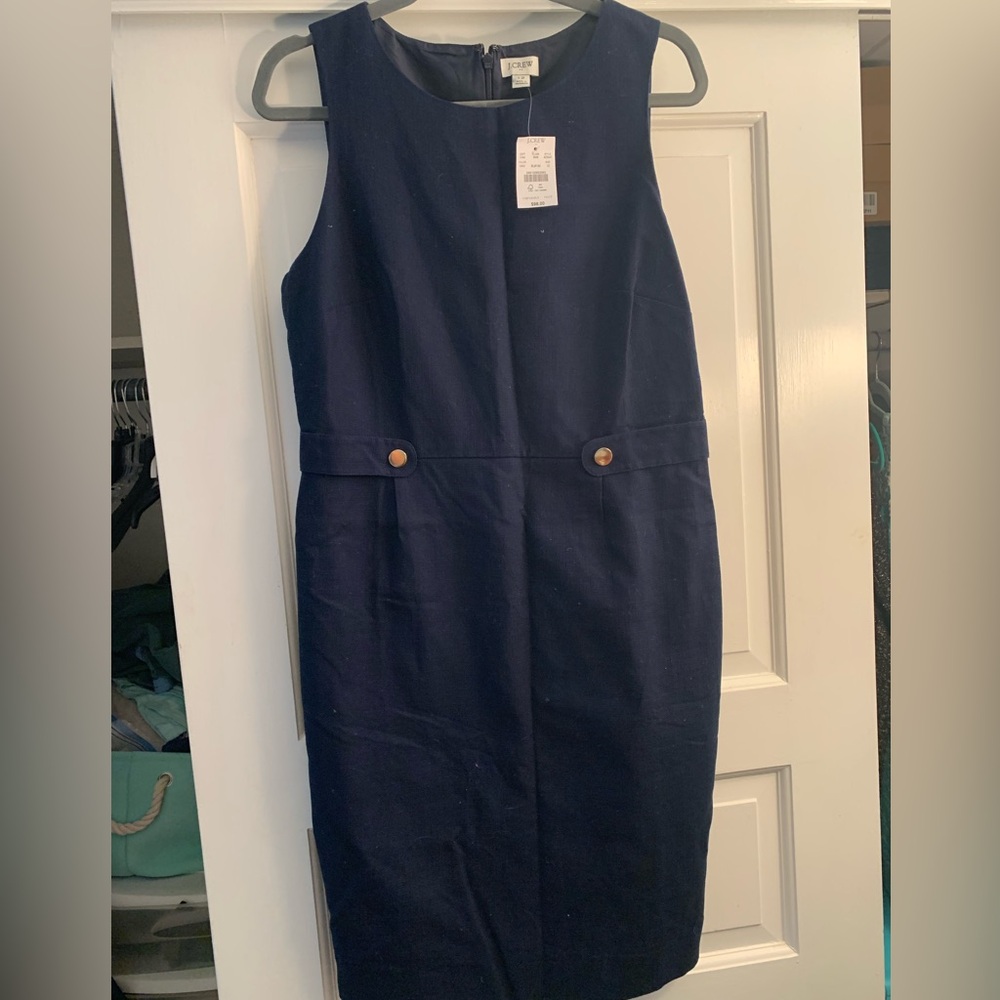 J. Crew Navy Sleeveless Dress